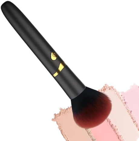 Cepillo Corrector – Cepillo Cosmético Vibrador, Herramienta De Maquillaje Facial | Control De Vibraciones De Velocidades, Aplicación Del Blush Bronceado, Acabado Liso, Uso