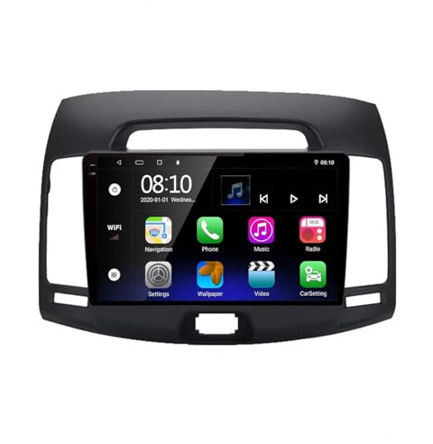 Carplay-Skärm för Hyundai Elantra 4 HD 2006-2012 Röststyrning, Gps-Navigering, Med Kamera, Dashcam, Wifi, Bluetooth Bilradio Stereo Gps Navi, 4 Kärna 2G＋32G