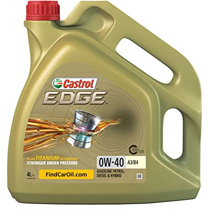 CASTROL Olio motore EDGE 0W-40 Olio sintetico 4 L Compatibilità con VW Polo Hatchback 6R1, 6C1 Golf 4 Hatchback 1J1 Golf 7 Hatchback 5G1, BQ1, BE1, BE2 Golf 6 5K1 Golf 5 Hatchback 1K1