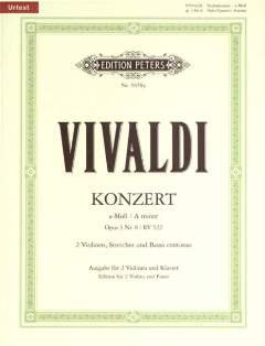 Musikverlag C.F. Peters Ltd. & Co. KG Concerto Grosso A-MOLL OP 3/8 RV 522 F 1/177 - arrangiert für Zwei Violinen - Klavier [Noten/Sheetmusic] Komponist: Vivaldi Antonio