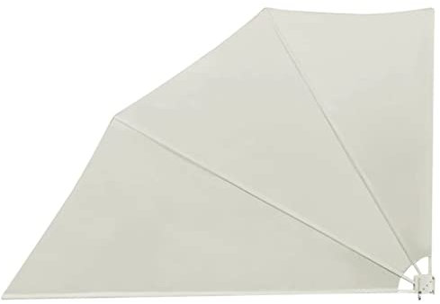 vidaXL Balkonfächer Creme 160x240cm Balkonsichtschutz Seitenmarkise Terrasse