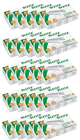 Leitz 55700000 Heftklammer 24/6 mm // 10000 Stück verzinkt (24/6mm, verzinkt / 25 Packungen)