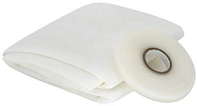 APANA - Fliegengitter Insektenschutz Fenster bodentief ohne Bohren Klettband Mückengitter Gaze französischer Balkon kürzbar weiß 150 x 220 cm