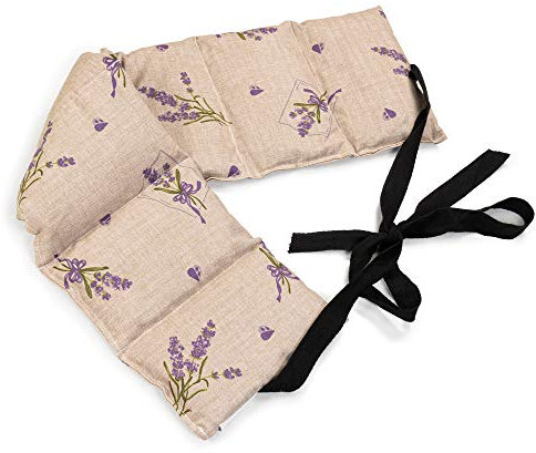 Kirschkernkissen 7-Kammer mit Band, 65x15 Landhausstil Romantik - Wärmekissen, Körnerkissen, mit Kirschkerne