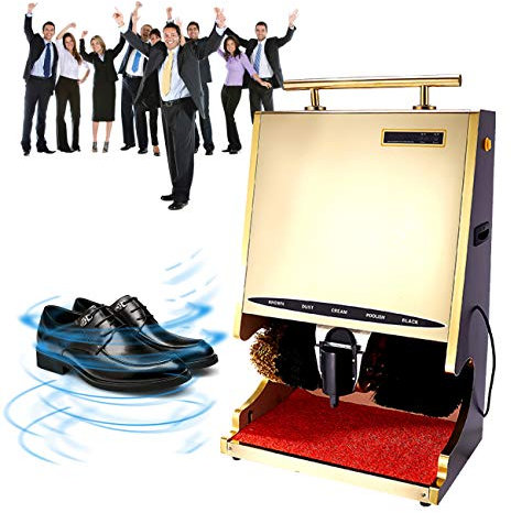ZhiLianZhao Cireuse à Chaussures Automatique à Induction, Automatique Induction Chaussures Polisseuse, Entretien des Chaussures, pour Hall D'entrée de L'hôtel