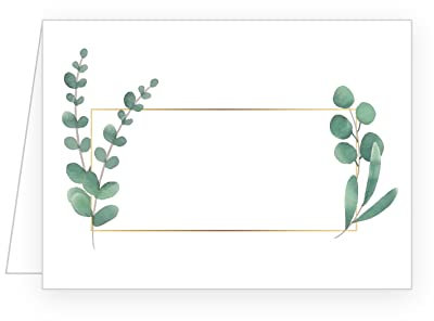 Edition Seidel 50 Tarjetas de Mesa, Tarjetas de Lugar, Tarjetas de Asientos, para Bodas, cumpleaños, Bodas de Plata, Bodas de Oro…