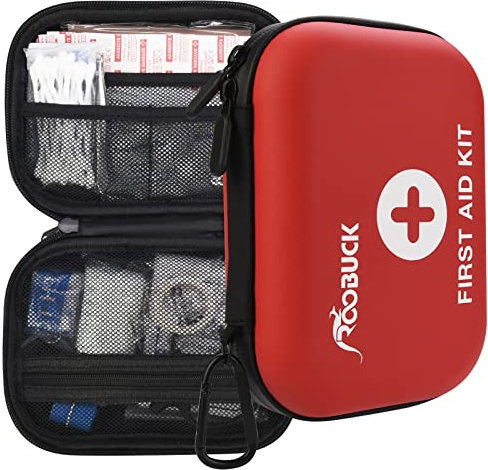 Roobuck First Aid Kit for Camping, Hiking & Backpacking, Portable First Aid Bag for Car, Travel Emergency Kit