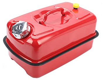 5/10/20L Bidons d'essence, Fer portatif Réservoirs d'essence, Gaz de rechange Réservoir d'essence pour moto d'extérieur de rechange d'urgence - rouge