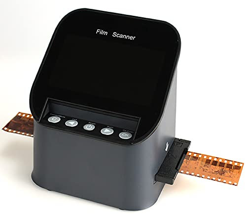 Film and Slide Scanner, 22MP High-Resolution Negative Convert Color & B&W, with 4.3'' LCD Screen, 135mm, 126, 110, Super 8 Negatives Slides To JPEG, Support HDMI/USB Output