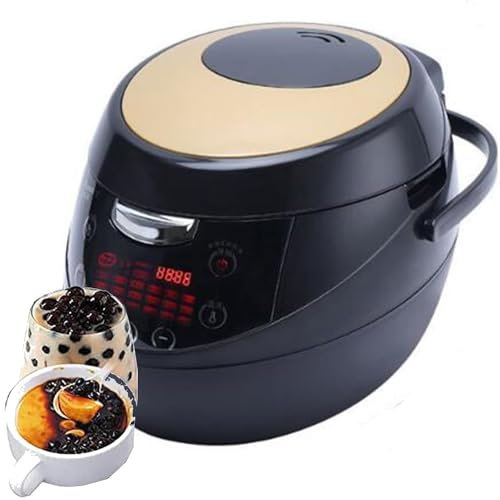 Annuod Pentola per Perle Automatica, Fornello Commerciale per Tapioca Perla Fornello per tè al Latte per tè E tè alle Bolle E Touchscreen per tè al Latte (Size : 5L)