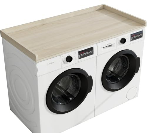 Vomavex Waschmaschinen- und Trocknerhüllen, 137 x 70 cm, Wäsche-Organizer mit Regalen