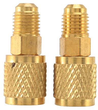 Somoke Adaptateur R410A SAE femelle 5/16 vers évasé mâle 6,35 mm, utilisé pour mini système Split, climatiseurs, type droit