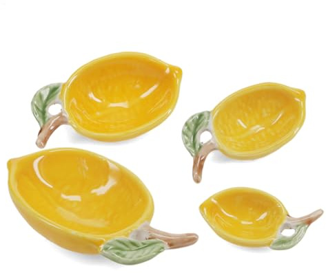 Ceramic Measuring Spoons (Set of 4) - Lemons
