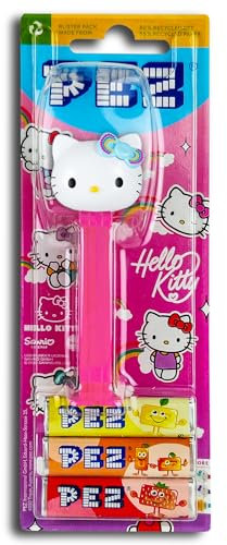 PEZ Spender Hello Kitty mit blauer Masche inkl. 2 x Pez Bonbons 2 x 8,5 g