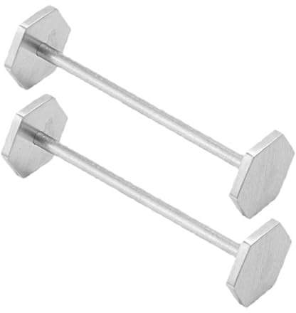 CIYODO Soporte para Palillos de Acero Inoxidable 2 Piezas Plata | Cubiertos y Utensilios de Mesa, Diseño Simple y Moderno, Limpieza Fácil