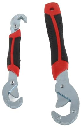 Cocoarm Juego de Llaves Autoajustables de 2 Piezas, Llave Ajustable Multifuncional de Metal, de 9 a 32 Mm para Plomería, Carpinteros y Mecánicos