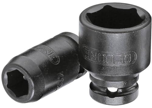 Gedore Socket Wrench for 1/4 Inch Screwdrivers, Hexagonal 17 mm - K 20 17