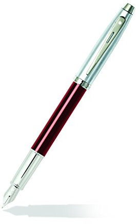SHEAFFER E0930753-30 Medium Nib Fountain Pen - Red/Chrome