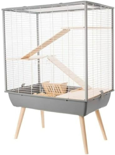 ZOLUX Neo Cosy H80 - Cage Large Rodents - Grey, 1 Unité (Lot de 1)