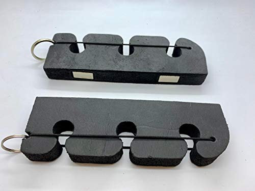 Olax 2 Stück Hoher Dichte Schaum Angelruten Halter, Auto Stangenhalter, Magnetisch, 16cm