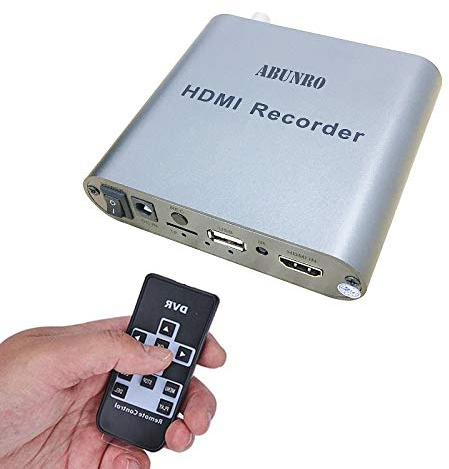 ABUNRO HDMI Capture Box 1080P Edition - Record & Live Stream 1080P 60Hz, No Computer Required, Gray, HDMI, TF Card