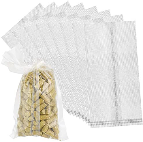 Prmape 100 Stück PVA Beutel Angeln, PVA Bags Karpfenangeln, Wasserlösliche Tüten, Schnelle Wasserlösliche Köder Tasche für Feste Köder Angelzubehör Karpfen(14.5 * 7.3 cm)