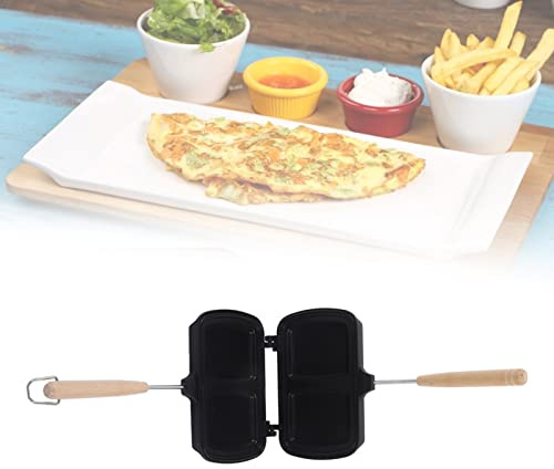 BigKing Macchina per toast per sandwich, padella per panini a doppia faccia Macchina per panini per panini antiaderenti con manici rimovibili