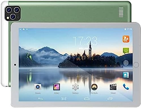 Volu Tablet Android 10 Pollici, Tablet Telefono 3G/4G con Doppio Slot per Schede SIM, Processore Quad-Core, Touchscreen HD, WiFi, Bluetooth, GPS,Verde,Hilarious123