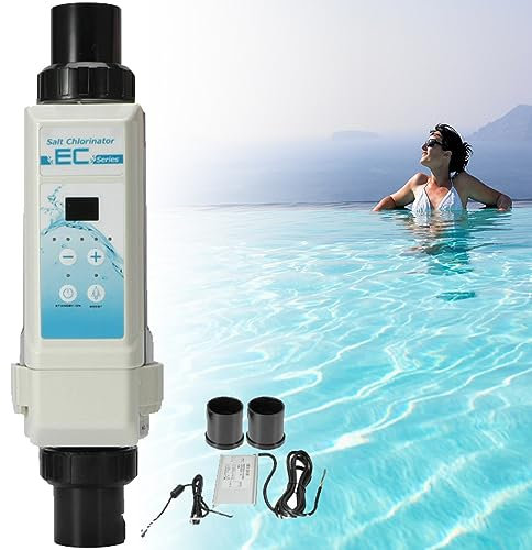 GBHJJ GéNéRateur de Chlore de Sel, Machine de Chlore Au Sel, 8/12/16/20g/H générateur de Chlore au sel électrolyseur chlorateur au sel de Piscine 100-240V,8g/h