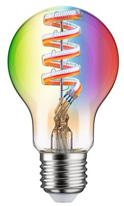 Paulmann 29156 Filament 230V Smart Home Zigbee LED Birne 470lm 6,3W RGBW+ dimmbar Gold Leuchtmittel