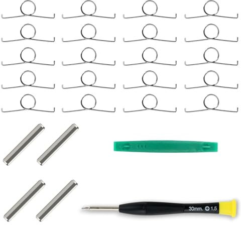 20x L2 R2 Trigger Button Springs with 4x Cylinder 1x Screwdriver Compatible with DualSense PS5 Controller Spring Replacement Repair Tool