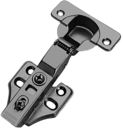 SWHC Scharniere 105° Soft Close Türscharniere 10 Stück Scharniere für Schranktüren Edelstahl Topfscharnier 35mm Behoben Schrankscharnier Einstellbar Möbelscharniere mit Dämpfer