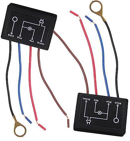 Lichtschalter, LED Dimmer 2 Stück Tischlampe Dimmer Touch Sensor 4 Wege Dimmer Licht Dimmer Licht Dimmer