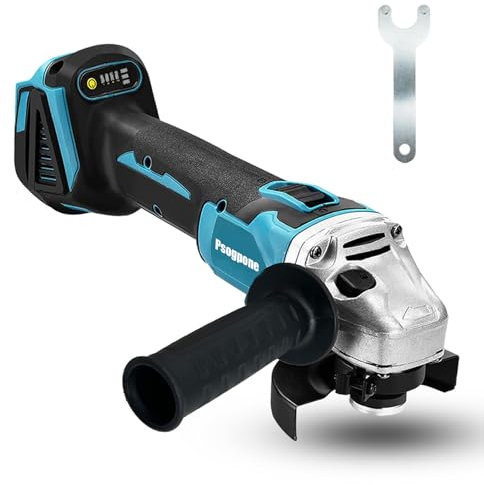 Akku Winkelschleifer für Makita 18V Akku, Bürstenlos 125mm Winkelschleifer mit Zusätzlicher Handgriff Drehzahlregelung Trennschleifer Scheibe Für Spindle Lock zum Schneiden, Schleifen (ohne Akku)