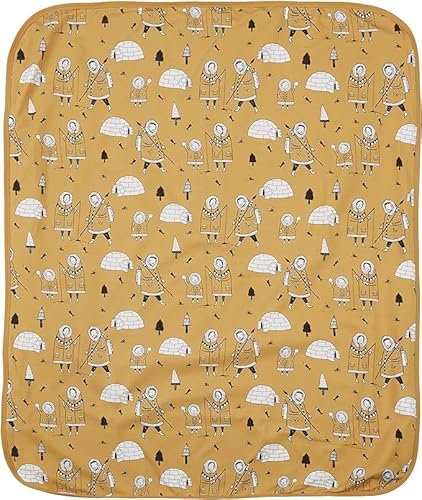 IGI Natur Babybekleidung BIO, coperta per gattonare, 85 x 100 cm, certificata GOTS, Igloo, giallo., Taglia unica