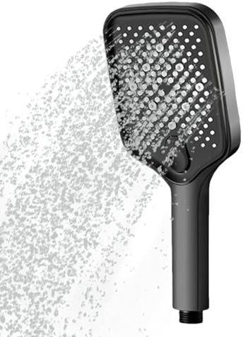 Duschkopf Regendusche - Handbrause Duschkopf Gross - Duschkopf Wassersparend - Hochdruck Duschkopf Mit 6 Strahlarten (ohne Schlauch)