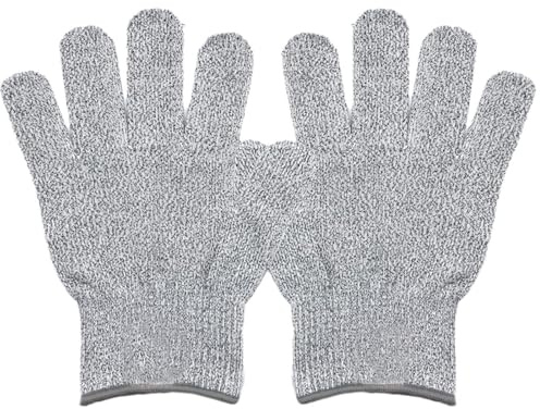 Schnittfeste Arbeitshandschuhe, Schutzhandschuhe, Schnittschutzhandschuhe für Küche, Metzger, Outdoor-Arbeit, schützende Hände, maschinenwaschbar, hervorragender Komfort und Geschicklichkeit, Größe XL