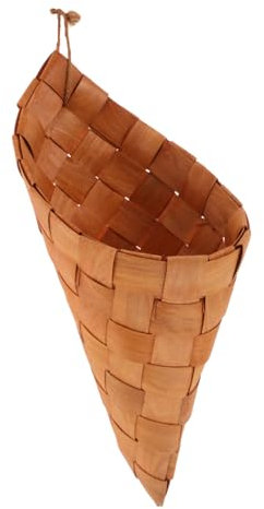 Alipis Hanging Basket Boho Wall Baskets Woven Storage Vintage Bread Holder for Kitchen Decorative Storage