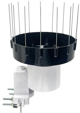 ECOWITT Pluviometro WH40H, collettore di pioggia autovuotante, pluviometro wireless, sensore di piovosiometro, registrazione delle precipitazioni con picco di uccello, non può essere utilizzato da