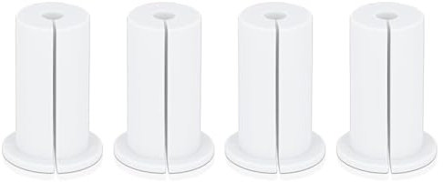 4PCS Ethernet Cable Grommet Cable Wall Grommet Cable Grommet 1 Inch Rubber Cable Wall Pass Through Grommet for Starlinking Ethernet Cable (White)