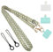 KeyQueen Catena per Cellulare Cinturino Regolabile Universale Tracolla, Cordino per Cellulare Donna con 2 Toppa, Cordino da Tracolla per Tutti Gli Smartphone (Verde)