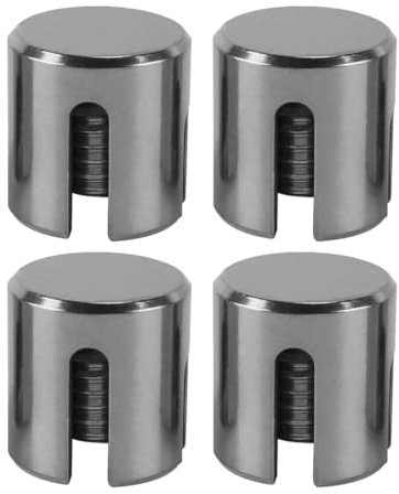 Enwye Abrazaderas para cables transversales M12x4, abrazaderas de acero inoxidable 316 (paquete de 4)