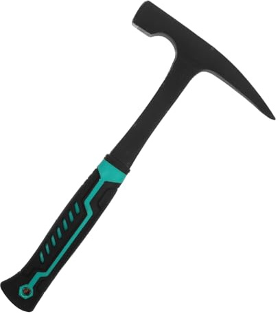 Ciieeo Martello Geologico in Acciaio Carbonio con Punta Affilata per Scalpello Mattoni Strumento per Estrazione Rocce e Esplorazione Mineraria Resistente alle Intemperie Precisione