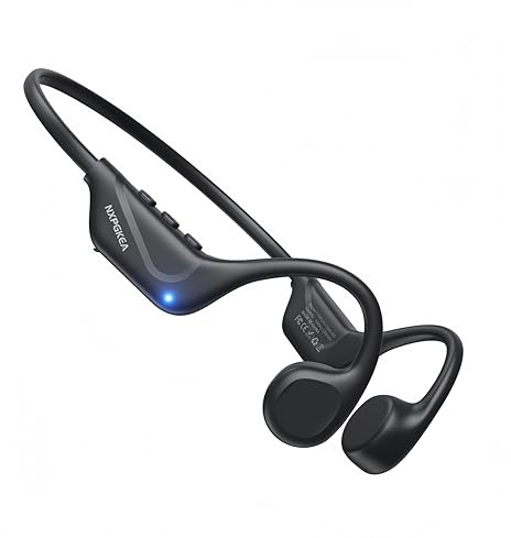 NXPGKEA Bone Conduction Headphones,Bluetooth 5.4 Open Ear Headphones with Mic,IPX5,Sweatproof,Splash-proof,Long battery life,Headphones for Hiking,Cycling,Gym,Sport,Travel