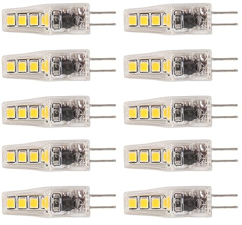 aqxreight Bulb LED G4 10pcs 2W 360 Gradi Luce per l'uso Domestico e dell'ufficio (Luce calda)