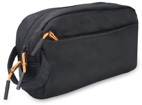 PWGHWG Kabeltasche Organizer, Kabel Organizer Tasche, Tragbar Kabelorganizer, Wasserdichte Elektronik Tasche, Multifunktional Reise Zubehör für Elektronische USB Ladekabel Powerbank (Schwarz)