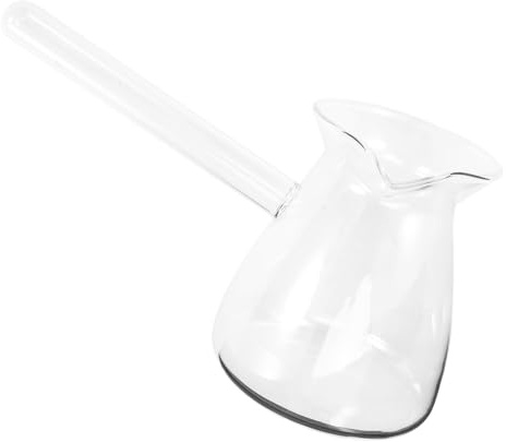 SEWOART Pichet à Lait en Verre Borosilicate Transparent 650 Ml Bec Verseur Anti-brûlure, Petit Pichet Multifonction pour Espresso, Café, Thé et Boissons Chaudes la Maison