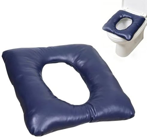 FARYODI Anti-Dekubitus-Kissen, 42x42x8cm | Wasserdicht, Für Toilettenstuhl, Duschstuhl & Rollstuhl, Weiches PU-Polster mit Baumwollfüllung