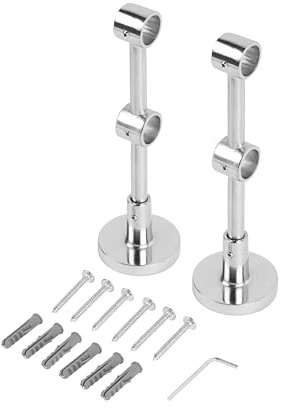Ventanara® Wandhalterung Gardinenstange doppelt für 16 mm Durchmesser 3er Set