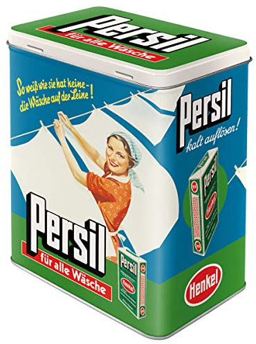 Nostalgic-Art Contenitori di Latta retrò L Persil – Idea Regalo per Amanti della Nostalgia, Grande Scatola di detergente, Design Vintage, 3 l